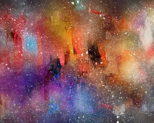 Preview wallpaper watercolor, abstraction, spots, colorful