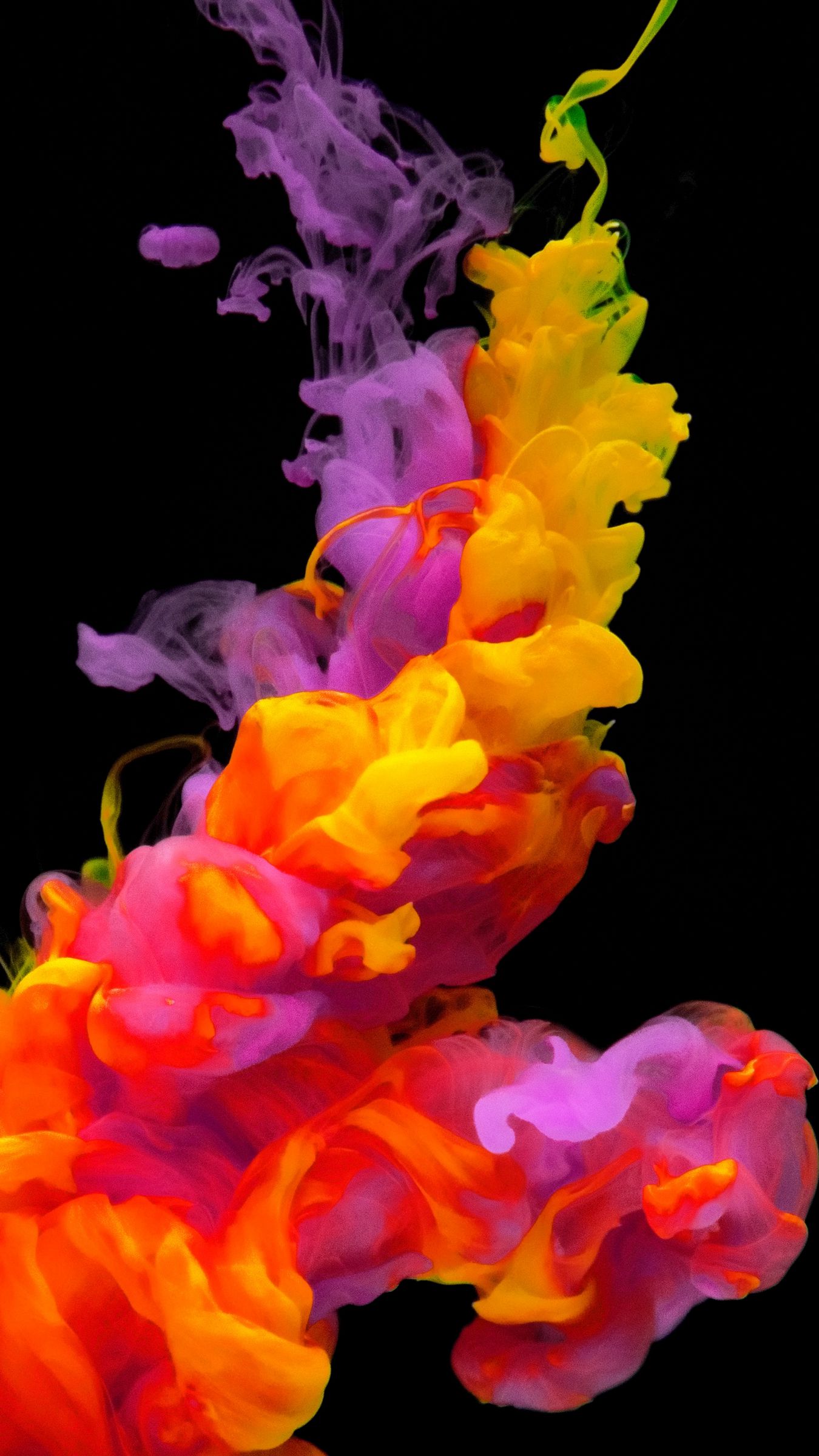 Download Wallpaper 1350x2400 Watercolor Clots Colorful Iphone 8 7 6s 6 For Parallax Hd Background