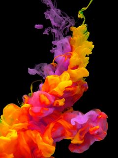 240x320 Wallpaper watercolor, clots, colorful