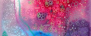 Preview wallpaper watercolor, patterns, lines, abstraction, colorful, chaotic