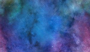 Preview wallpaper watercolor, spots, stains, abstraction, purple, blue