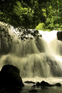 Preview wallpaper waterfall, cascade, landscape, nature, trees