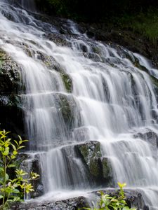 Preview wallpaper waterfall, cascade, landscape, nature