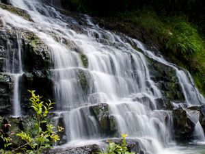Preview wallpaper waterfall, cascade, landscape, nature