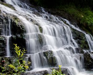 Preview wallpaper waterfall, cascade, landscape, nature