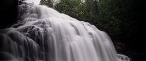 Preview wallpaper waterfall, cascade, long exposure, nature