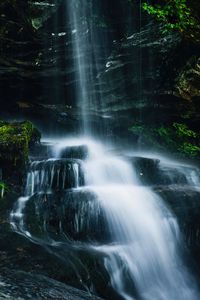 Preview wallpaper waterfall, cascade, stones, nature
