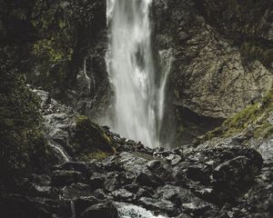 Preview wallpaper waterfall, current, stones