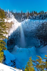 Preview wallpaper waterfall, frozen, ice, landscape, winter