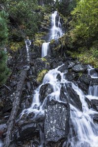 Preview wallpaper waterfall, landscape, cascade, stones