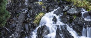 Preview wallpaper waterfall, landscape, cascade, stones