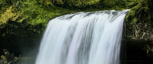 Preview wallpaper waterfall, landscape, nature, trees, plants