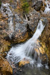 Preview wallpaper waterfall, landscape, water, stones, nature