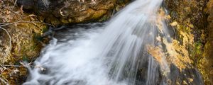 Preview wallpaper waterfall, landscape, water, stones, nature