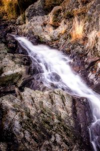 Preview wallpaper waterfall, mountains, rocks, hdr