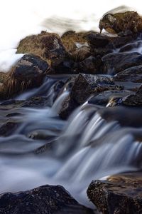 Preview wallpaper waterfall, rapids, course, stones