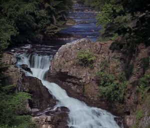 Preview wallpaper waterfall, river, cascade, stones. landscape