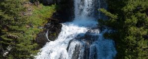 Preview wallpaper waterfall, river, forest, water, stream