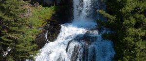 Preview wallpaper waterfall, river, forest, water, stream
