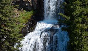 Preview wallpaper waterfall, river, forest, water, stream