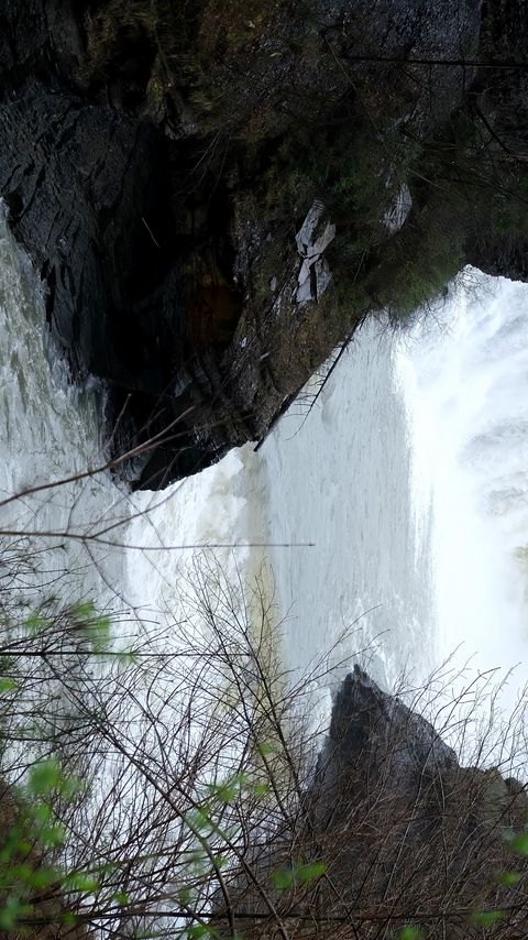 480x854 Wallpaper waterfall, river, landscape, nature