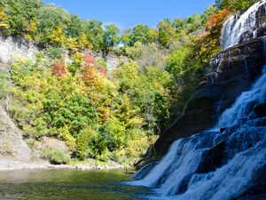 Preview wallpaper waterfall, river, landscape