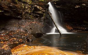 Preview wallpaper waterfall, river, rocks