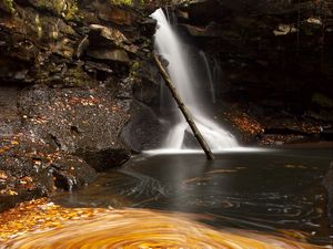 Preview wallpaper waterfall, river, rocks