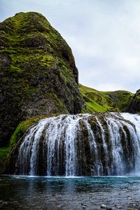 Preview wallpaper waterfall, river, stones, current