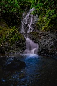 Preview wallpaper waterfall, river, stream, rock, water