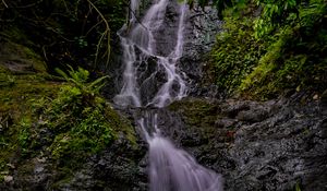 Preview wallpaper waterfall, river, stream, rock, water