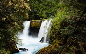 Preview wallpaper waterfall, river, water, stream, nature