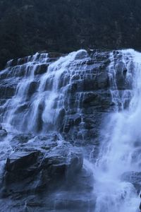 Preview wallpaper waterfall, rocks, precipice, water