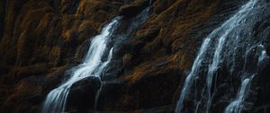 Preview wallpaper waterfall, rocks, relief, water, stream