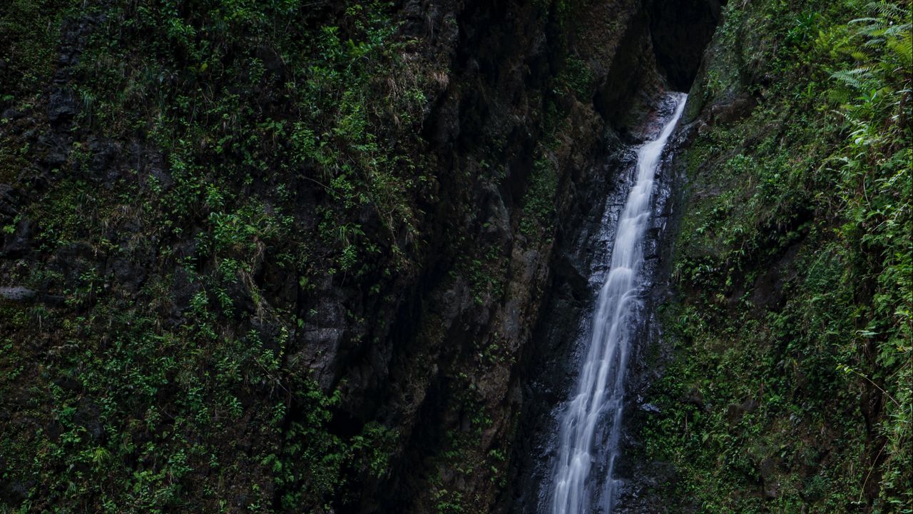 Wallpaper waterfall, rocks, water, stream, stone