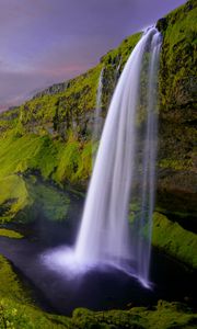 Preview wallpaper waterfall, seljalandsfoss, iceland, scenic, landscape