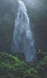 Preview wallpaper waterfall, solitude, loneliness, landscape