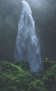 Preview wallpaper waterfall, solitude, loneliness, landscape