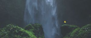 Preview wallpaper waterfall, solitude, loneliness, landscape