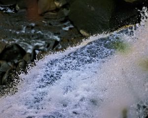 Preview wallpaper waterfall, splashes, drops