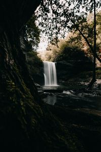 Preview wallpaper waterfall, stones, course, cliff