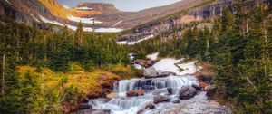 Preview wallpaper waterfall, stones, current