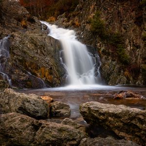 Preview wallpaper waterfall, stones, flow, cascade