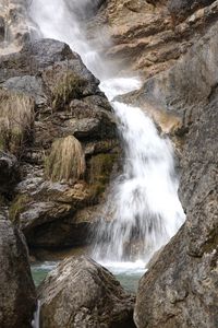 Preview wallpaper waterfall, stones, rocks, stream, spray