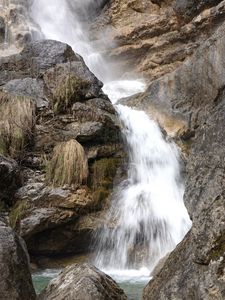 Preview wallpaper waterfall, stones, rocks, stream, spray