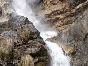 Preview wallpaper waterfall, stones, rocks, stream, spray