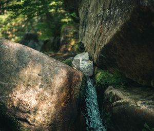 Preview wallpaper waterfall, stones, rocks, spray, water