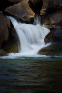 Preview wallpaper waterfall, stones, water, nature