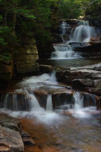 Preview wallpaper waterfall, stream, blocks, stones