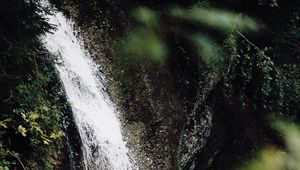 Preview wallpaper waterfall, stream, branches, spray